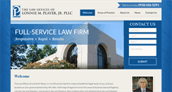 Desktop Screenshot of lonnieplayerlaw.com